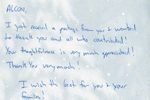Letter from Eric Gibbs