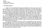 Letter from Marilynn Diller, MSgt, USAF
